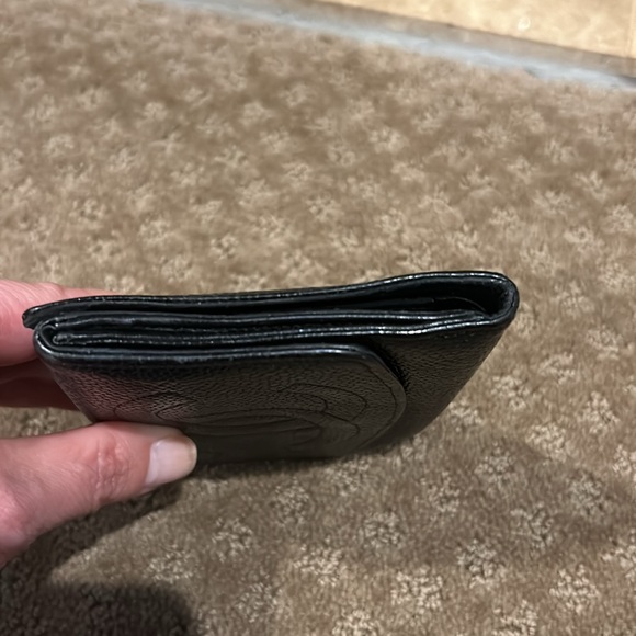 Chanel W/COA Card Classic Vintage Interlocking CC Logo Small Snap Bifold Wallet - Picture 4 of 9